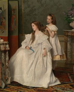 Madre E Figlia by Gustave Leonhard de Jonghe
