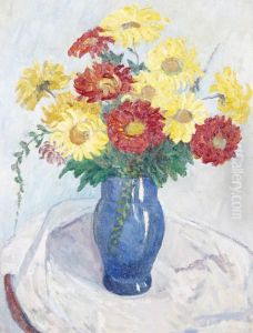Autumn Flowers by Stanislawa De Karlowska