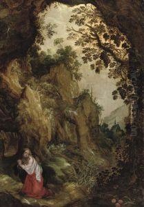 The Penitent Mary Magdalene In The Wilderness by Kerstiaen De Keuninck The Elder