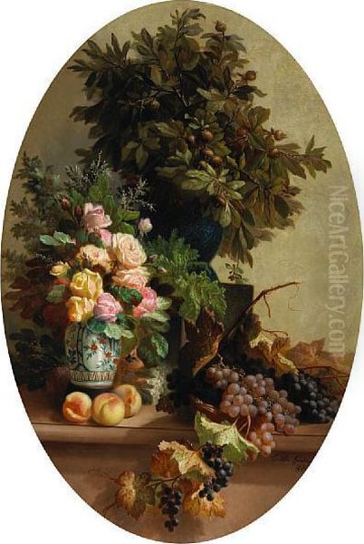 A Still Life With Fruit And Flowers - view 1