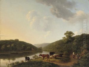 A Quiet Afternoon Along The River by Arie Ketting De Koningh