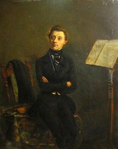 A Portrait Of A Violinist by Leendert de Koningh