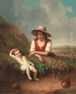 A Peaceful Moment During The Harvest by Leendert de Koningh