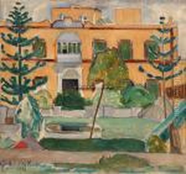 Parkanlegg Med Hus I Bakgrunnen - view 1