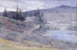 On The Grand River, Colorado, Usa. by Georgina M. Steple De L'Aubiniere