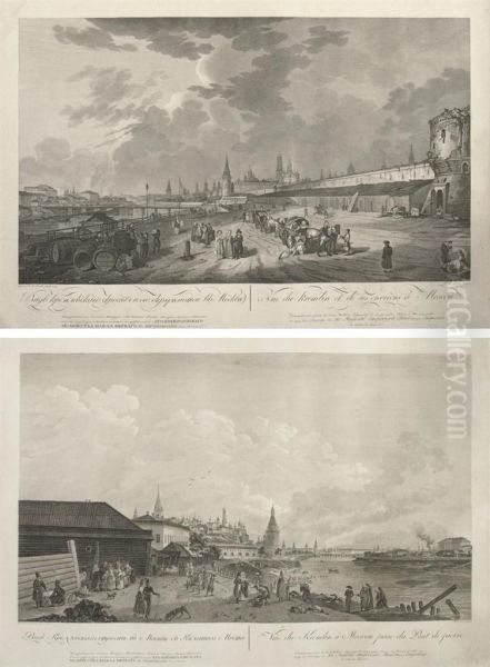 Vue Du Kremlin Et De Ses Environs A Moscou - view 1