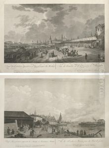 Vue Du Kremlin Et De Ses Environs A Moscou Vue Du Kremlin Et De Ses Environs A Moscou