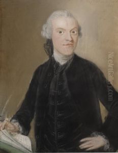 Portrait Of A Gentleman In A Black Coat by Pieter Frederik De La Croix
