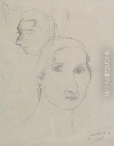 Portrait Head Studies - view 1
