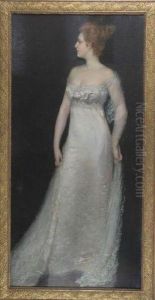 Portrait De Clara Ward, Princesse De Caraman-chimay by Antonio De La Gandara