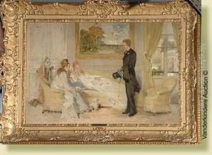 La Visite De Courtoisie by Jean De La Hoese