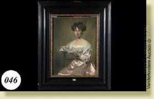 Elegante A La Lecture by Jean De La Hoese