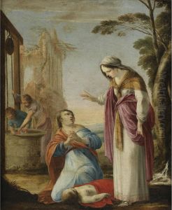 Le Miracle De Sainte Elisabeth De Hongrie by Laurent De La Hyre