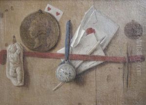 Trompe L'oeil Still Life by Jean-Francois de Le Motte