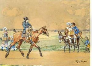 Neziere . " La Route Du Marche " by Rene De La Neziere