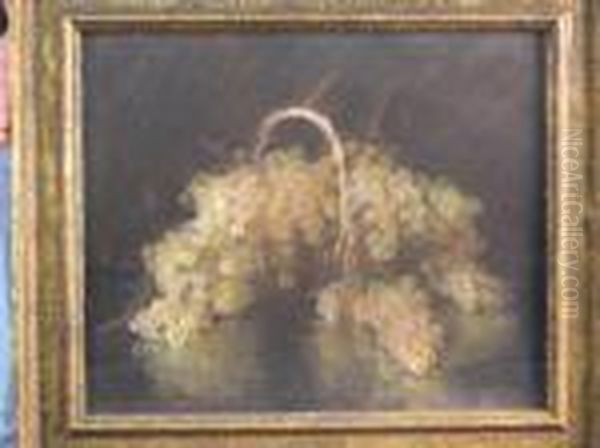 Riva Munoz , Still Life Of Grapes In A Basket - view 1