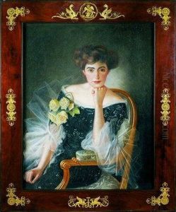 Retrato De Dama by Augusto De La Pezuela