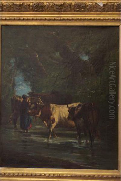 Vaches A La Riviere - view 1