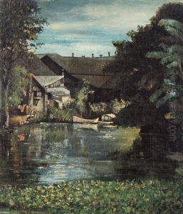 The River Scene by Fabian De La Rosa