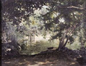 Ub Recuerdo De La Villa Borghese (a Rememberance Of The Villaborghese) by Fabian De La Rosa