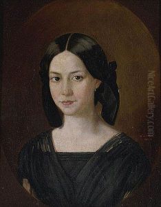 Retrato De Nina, 1851 by Manuel De La Rosa