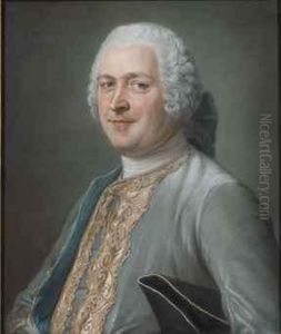 Portrait Presume De Nicolas-thomas Bremontier by Maurice Quentin de La Tour
