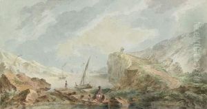 Paysage Anime Aux Bords De La Mer Caspienne