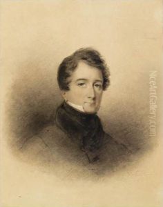 Portrait Presume De Gabriel Delessert by Charlotte-Marie-Valentine-Josephine De Laborde