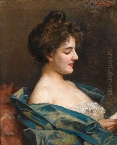 Portrait Of A Parisian Lady by Paul De Laboulaye