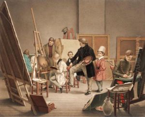 In The Artist's Studio by Alphonse De Labroue
