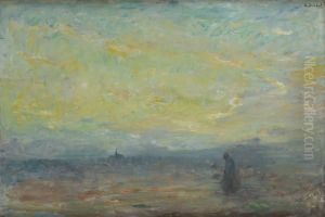 Coucher De Soleil by Alois De Laet