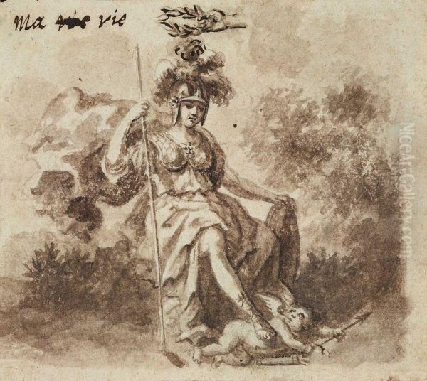 Hermes Erhalt Denschlangenstab Die Grossmut Des Scipio Athene Besiegt Amor - view 1