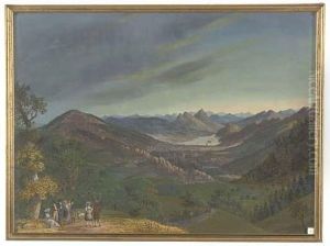 A Swiss Landscape by Joseph De Landerset