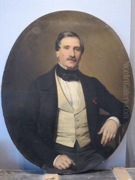 Portrait D'homme Au Gilet Clair - view 1