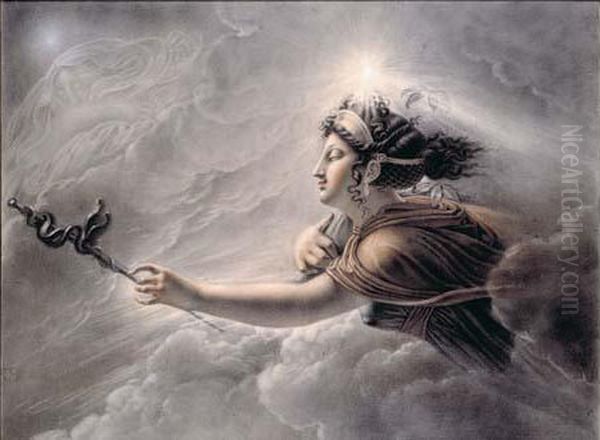 Allegorie D'apres Le Triomphe Des Heros De Girodet - view 1