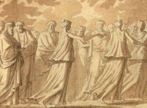 Vestales Et Pretres by Louis-Felix De Larue