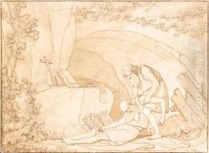Saint Paul Et Saint Antoine by Philibert Benoit De Larue