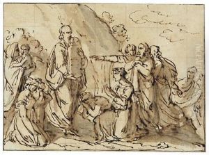 Moses Verkundet Die Zehn Gebote by Etienne de Lavallee-Poussin
