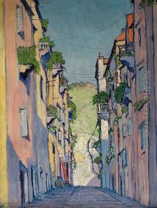 Pejzaz Z Poludniowego Miasteczka, 1932 by Ludwik de Laveaux