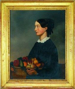 Neska Con Cesta De Frutas