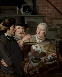 The Grape Seller by Adriaan de Lelie