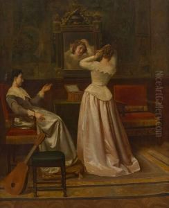 Conversation De Jeunesfilles by Ignacio Leon y Escosura