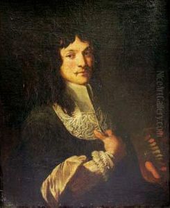 Portrait D'homme Avec Un Col Plat Portrait D'homme Avec Un Col Plat