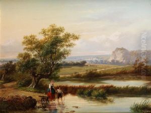 Weite Landschaft Mit Figurenstaffage by A. De Ligny