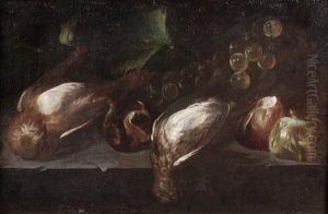 Nature Morte Aux Oiseaux Et Aux Figues by Alejandro De Loarte