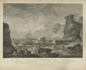 Vue Des Environs De Naples - Naufrage Pres De Naples
