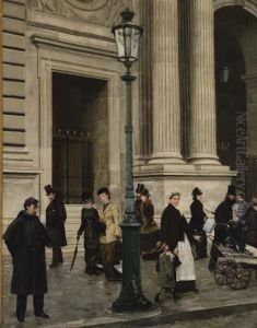 Le Pavillon Mollien Au Louvre by Ricardo De Los Rios