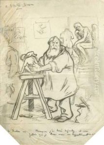 Rodin A L'hotel Biron by Daniel Thouroude De Losques