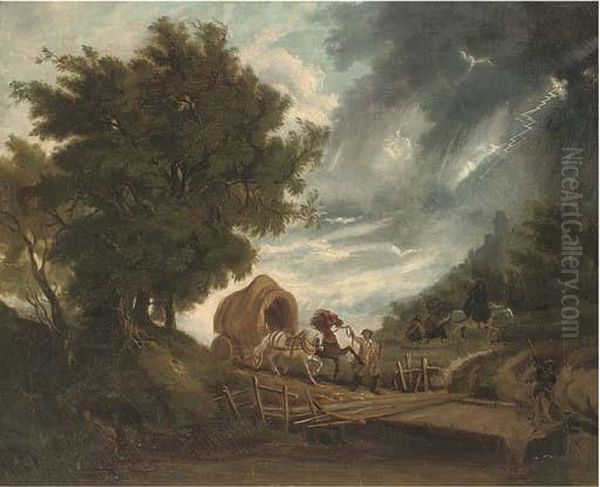 Travellers In A Storm - view 1