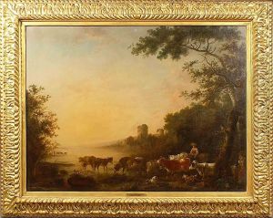 "paesaggio Con Armenti E Contadini"